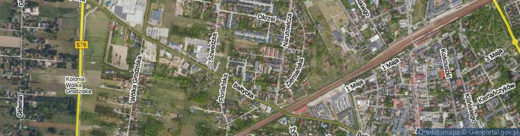 Zdjęcie satelitarne Rumiankowa ul.